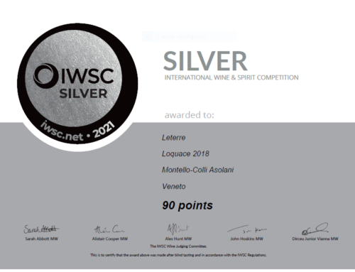 SILVER MEDAL IWSC 2021 – ROSSO LOQUACE DOC 2018